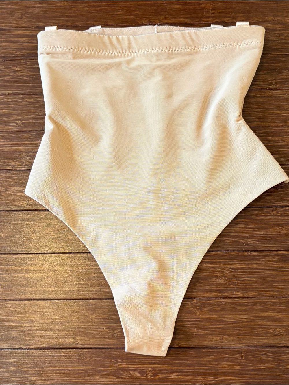 Honeylove SuperPower Thong a high-waisted tummy-control shapewear size XS Nude
